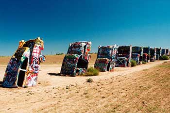 carhenge at Cadillac ranch